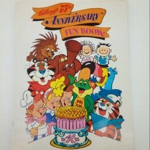Vintage Kellogg's 75th Anniversary Fun Book Activity 1980 Blank Never Used